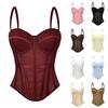 Women's Fashion Padded Tank Top with Boned Corset Design for Daily Wear