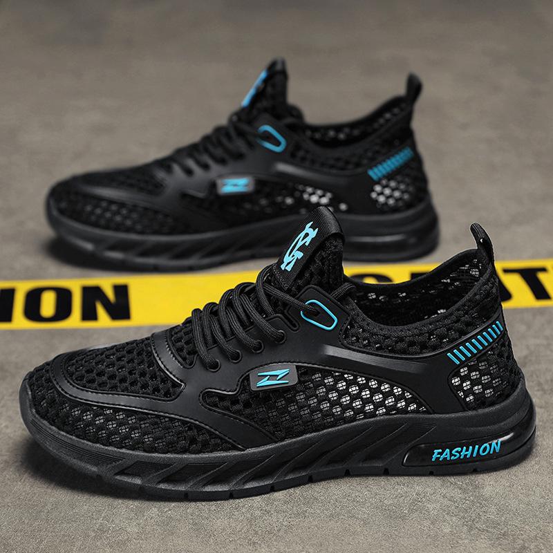 Fashion Men's Mesh Sneakers Lightweight Running Shoes Summer Mesh Sneakers Breathable Casual Shoes Comfortable Men's Tennis