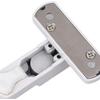 Window Sash Lock, Aluminum Alloy T Type Sliding Window Latch, Great Performance Durable Proof Safety Lock for Home Child Security(white)