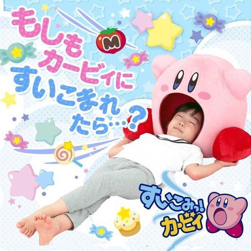 Ultra miękki i przytulny Super Kawaii Gra Kirby Siesta Palce Pluszowa Poduszka do Spania Cosplay Prezent