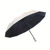 Wind Resistant Folding Automatic Umbrella Rain Black Coating 12 Bones Parasol Rain Auto Luxury Big Windproof Umbrellas