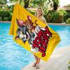 Tom&Jerry Cartoon Beach Towel Quick-drying Small To Large Towel Suitable for Beach Vacation Pool Summer Funny Gift for Friends