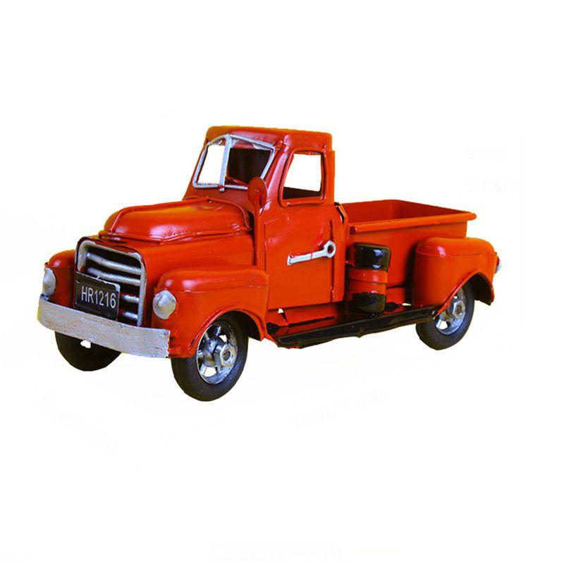 

Винтажный Декор Рождество Металл Классический Рустикальный Пикап Красный Грузовик Елка Дом Офис