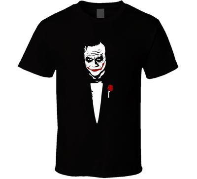 Joker Heath Ledger Il Padrino Il Cavaliere Oscuro Film Divertente Maglietta Tee Regalo Nuovo