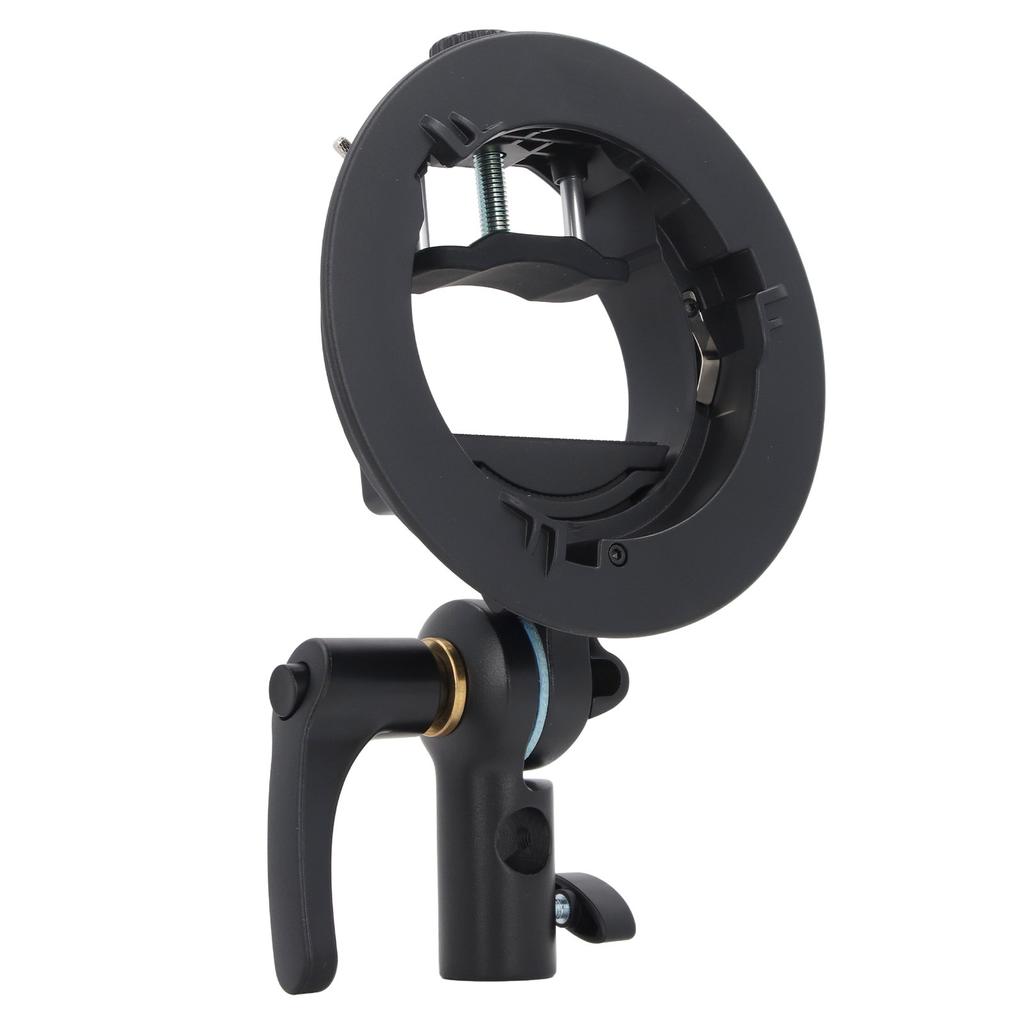 Flash Bracket for Bowens Mount Plastic Metal Round Head Flash Holder Bracket for Godox S2 V1 V860II TT350 AD400Pro