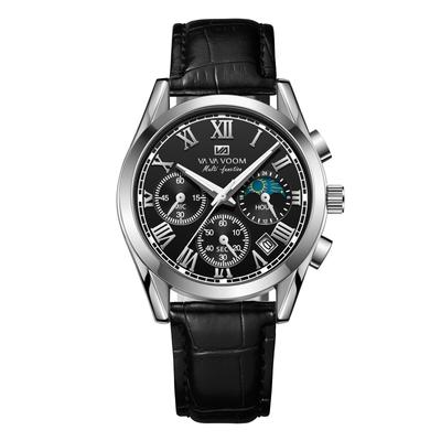 Hannah Martin Uhr mit Datum Leuchtend Wasserdichtes Armband Freizeituhr Herren 6-Zeiger Multifunktionsanzeige, Zeiger, (VA-2751Y)