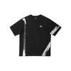 Comfortable Brush Pattern Design Short Sve T-Shirt Men Tops Black LMT006917203401K11000