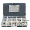450Pcs Dowel Pin Stainless Steel Peg Support Shelves Silver Tone Locating Dowel M2 M3 M4 Slotted Pin Assortment Kit