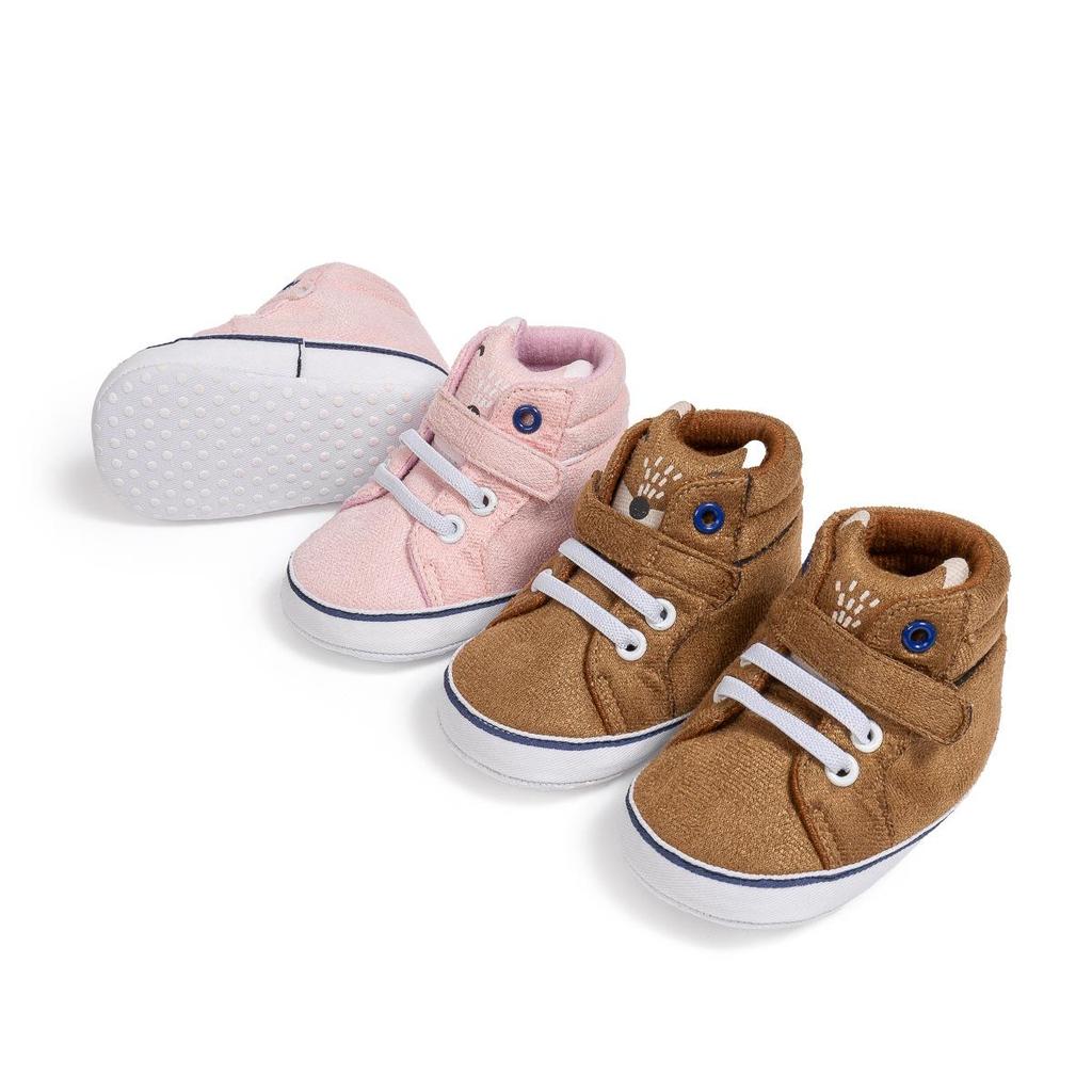 Infant Velcro High-Top Non-Slip Breathable Walking Shoes