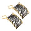 2pcs Banana Hair Clips Fashionable Stretchy Vintage Clincher Comb Tool for Women Thick Wavy Curly Hair