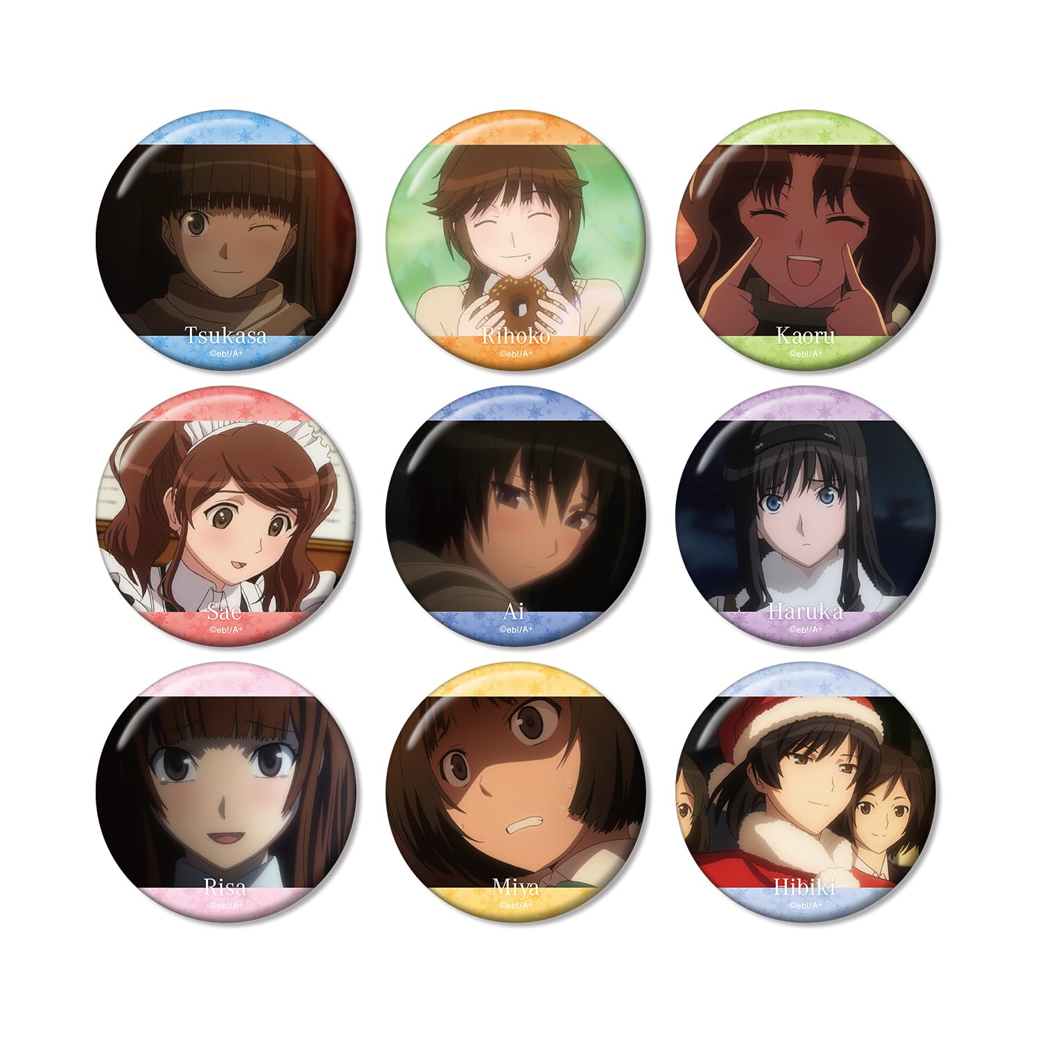 Amagami SS plus trading scene badges box 9-piece