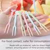 50pcs Disposable Fruit Forks Creative Cute Plastic Cutlery for Home Cake Salad Dessert