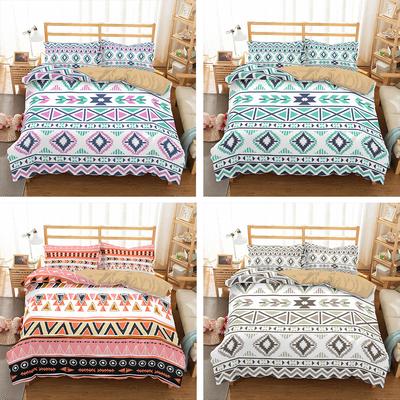 Bohemian Bedding Set Bedroom Quilt Cover Pillowcase Bedding Single Double Bed Full Size 2/3 Pieces Microfiber