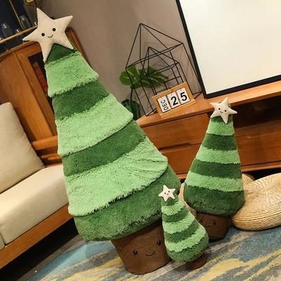 Nova árvore de Natal realista pelúcia brinquedo de pelúcia boneca travesseiro feriado decoração para casa ornamento bebê criança namorada presente de natal