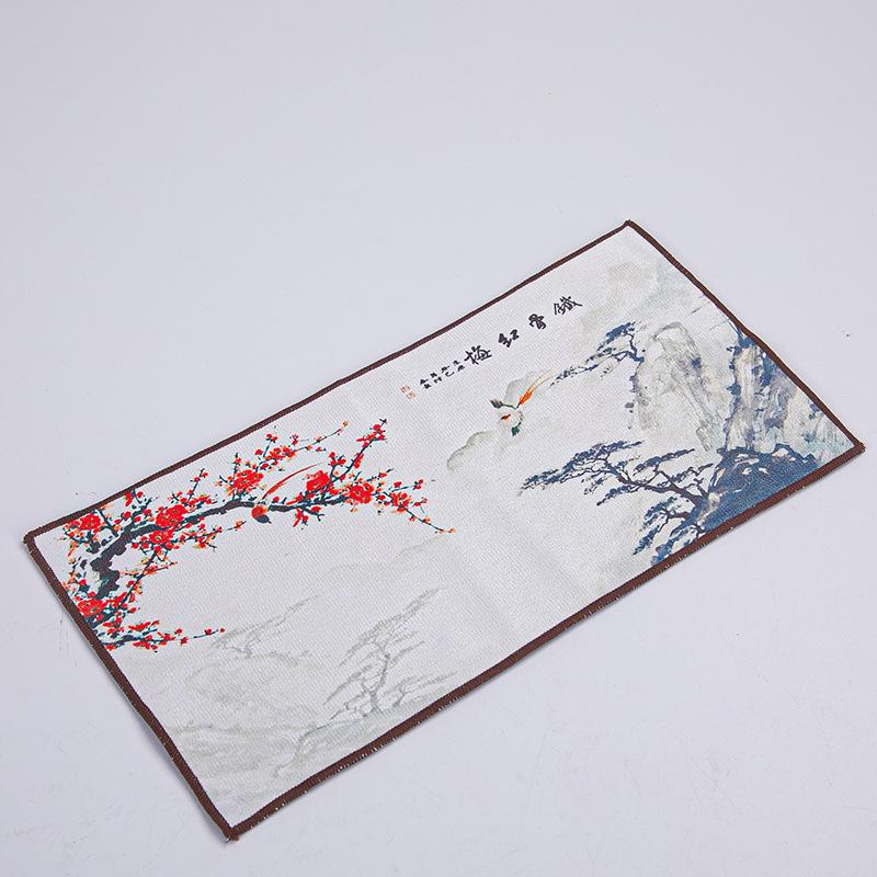 Chinese Multi-use Absorb Water Thickened Table Towel Creative Concise Style Tea Napkins Cloth Tea Ceremony Decoration New