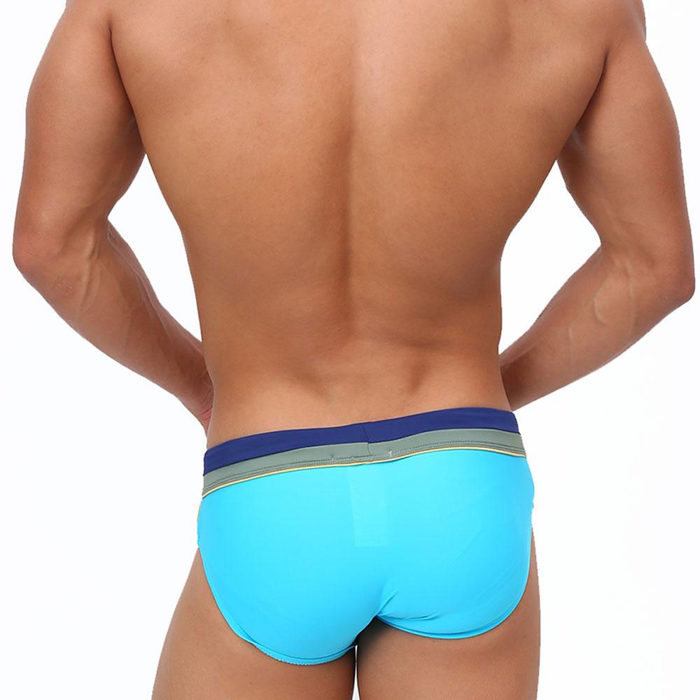 UXH Marke Herren Badeshorts mit niedriger Taille, Badebekleidung, Strandkleidung, Bräunen, Surfen