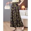 Paster Damen Sommer Blumen Culottes mit hohem Bund