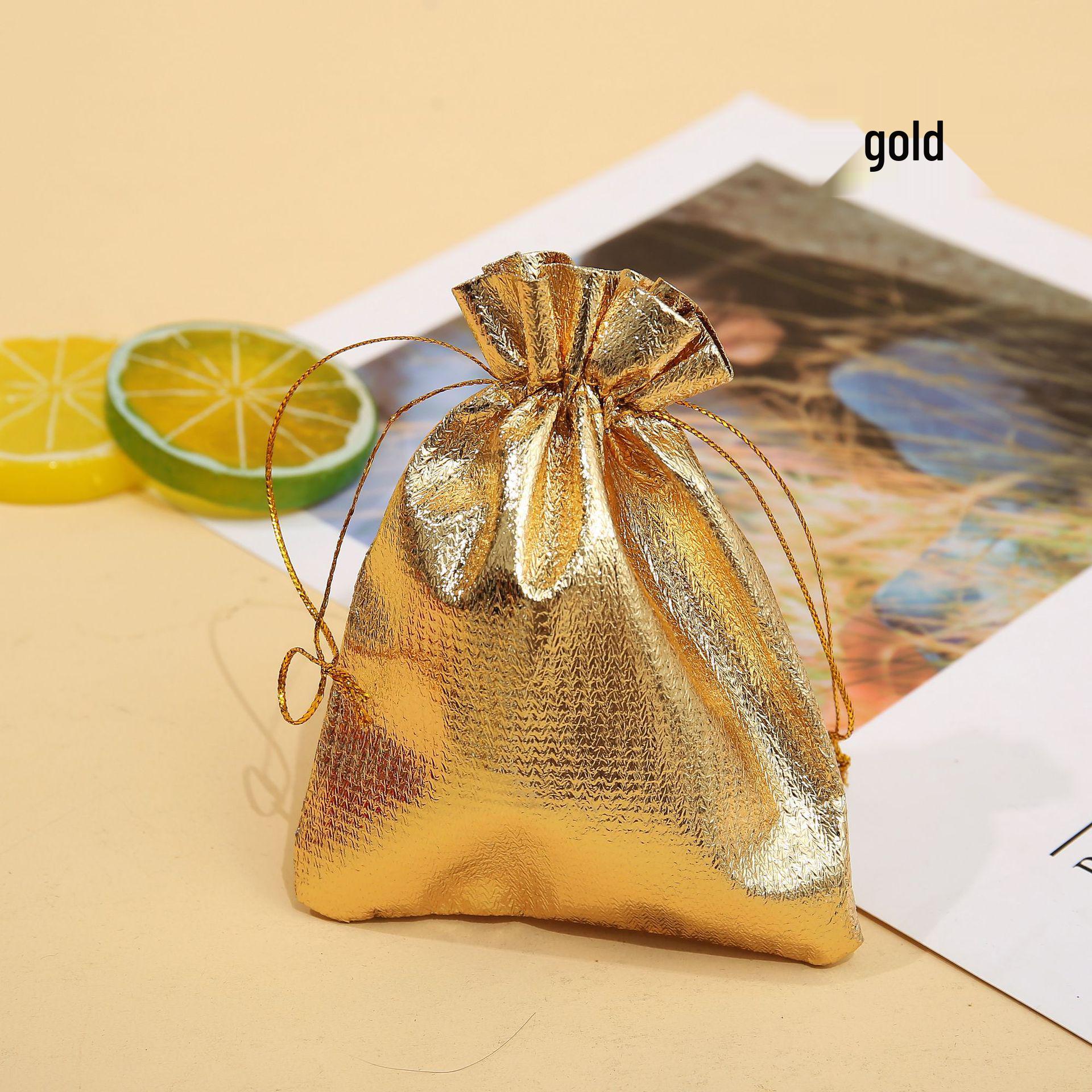 

Gold & Silver Drawstring Jewelry Gift Pouches