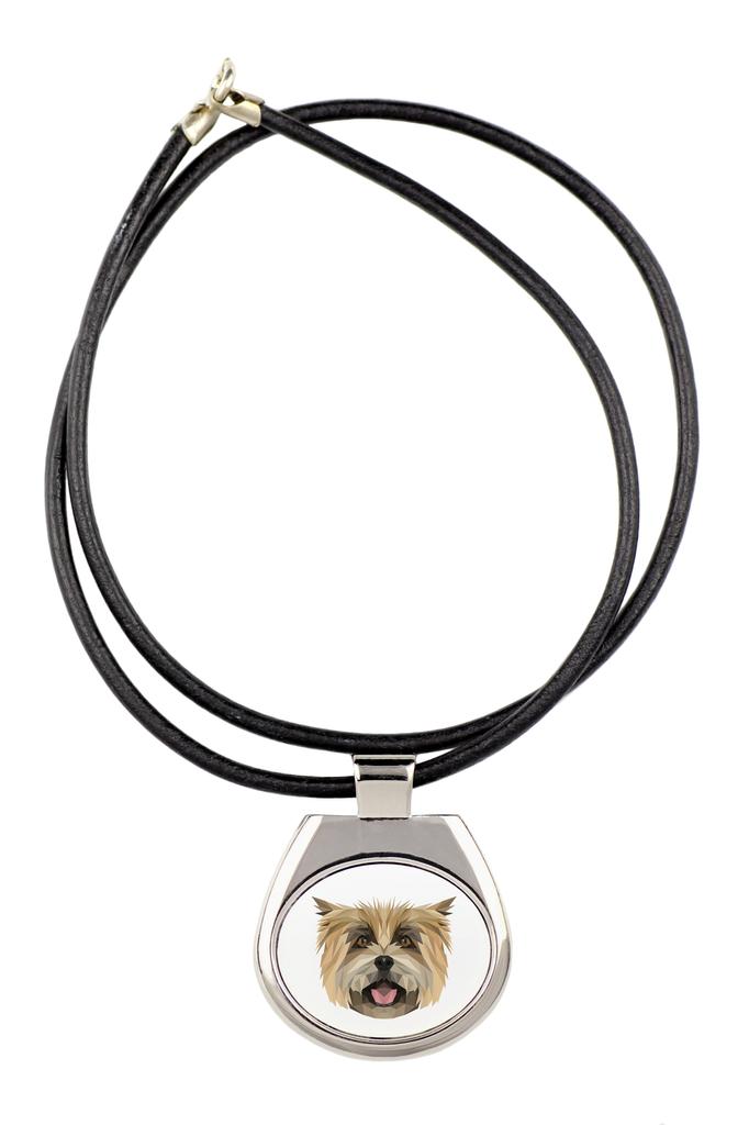 Cairn Terrier – Necklace with a geometric design and the inscription "Art-Dog" | Art-Dog