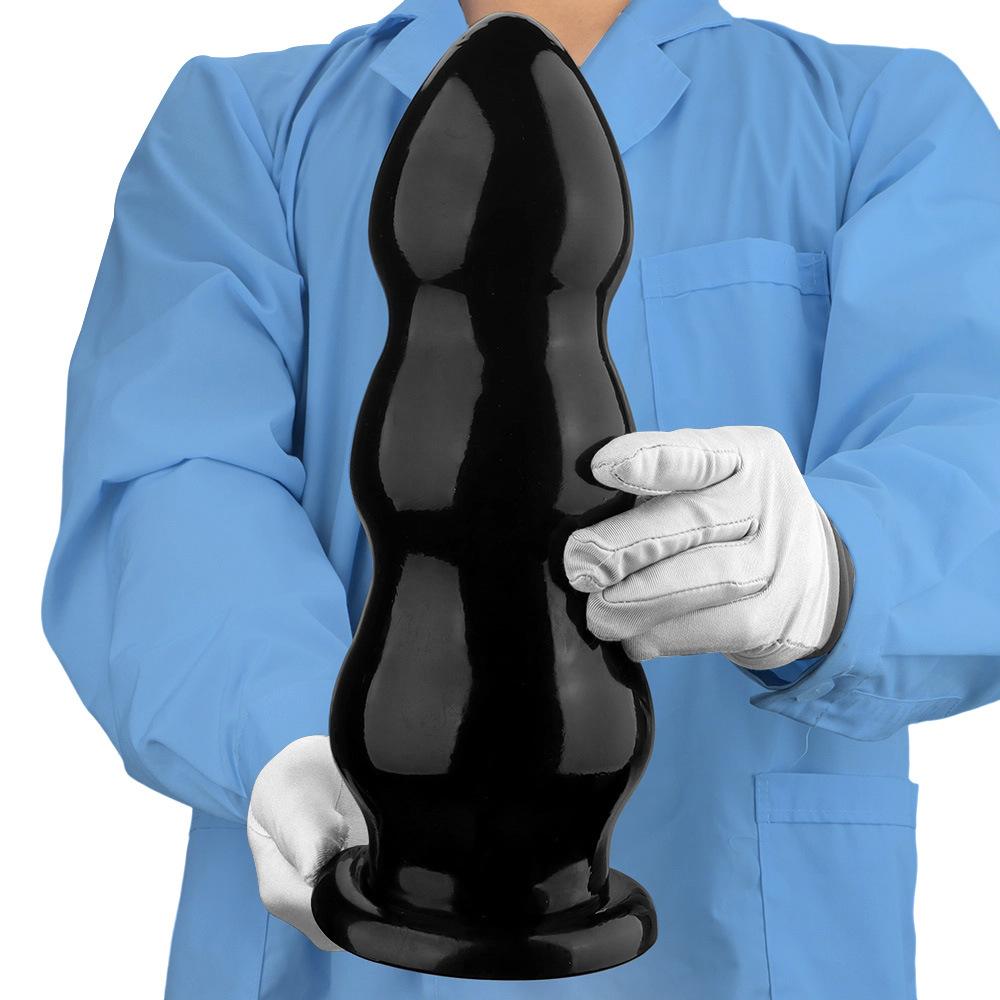 PVC Black Dildo Simulated Penis Butt Plug Fisting Sex Toy Strap On Cock Big Dick Realistic Cock BDSM