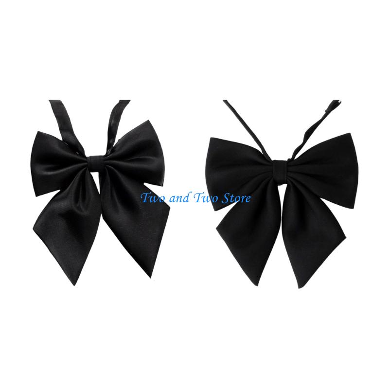 HX6F Adjustable Womens Tie Girls Uniform Womens Necktie Providing Comfortable Wear For Social Instances Office Use