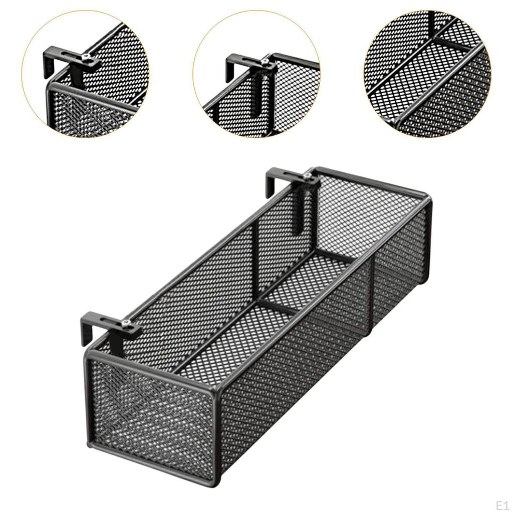 Bed Metal Storage Basket for Books, Night Hanger Organizer Dorm Room