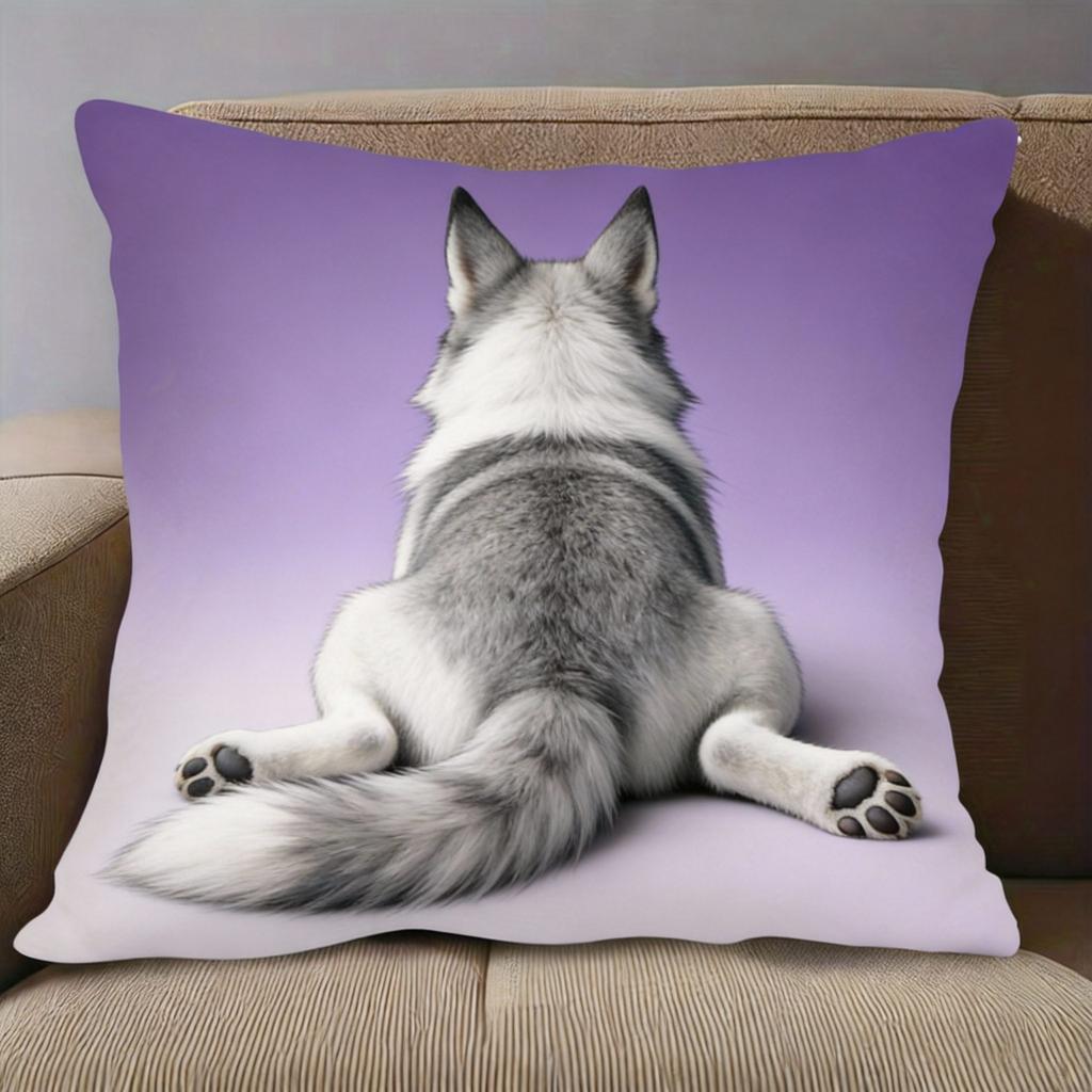 Funny Rabbit Butt Pillowcase Cute Rabbit Design Decorative Cushion Cover Zipper Machine Washable for Home Decoration
