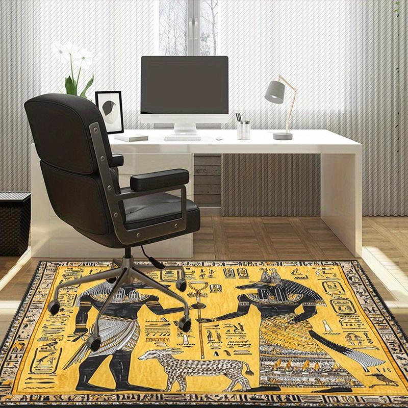 Ancient Egyptian Anubis Rug for HistoryEnthusiastsCultural Art CarpetsEgyptian Home Decor Anti slip carpet can be machine washed