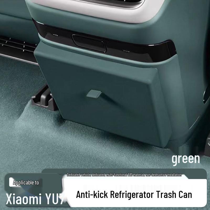 Xiaomi YU7 Rear Seat Fridge & Kick Guard Trash Bin for Car Interior Accessories YU7 Coral Orange [includes trash bags]