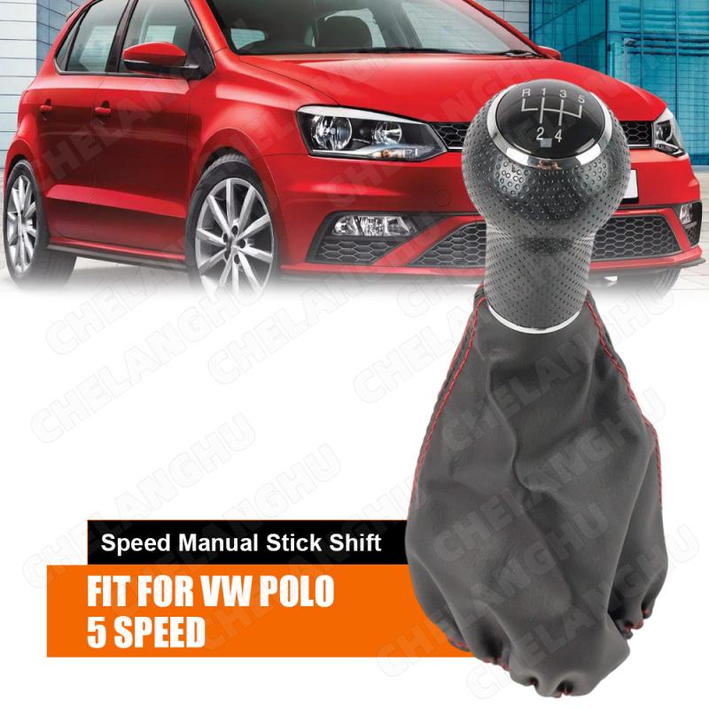 For VW Golf 3 Varaint Vento Jetta 3 1992 1993 1994 1995 1996 1997 1998 Car-Styling 5 Speed Car Gear Shift Knob PU Leather Boot