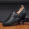 Doudou shoes men's driving one pedal men's shoes soft-soled casual leather shoes men's shoes