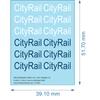 NSW CityRail (1994 - 2002) 'CITY DECKER' Decals - Ho (1/87) N (1/160) - Water Decals