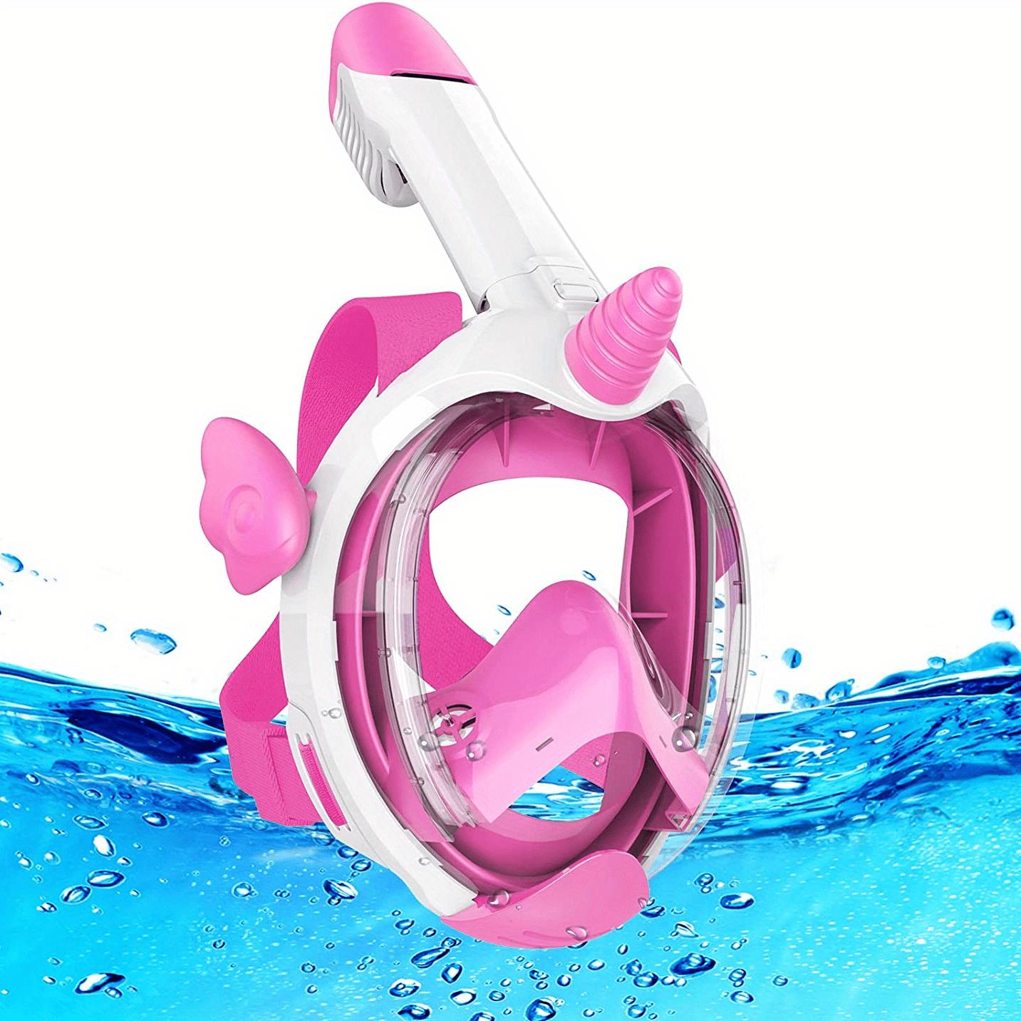 Masque De Plongée Enfant EX-2800K – Anti-buée, Verres PC Renforcés, Vision 180°, Joint Silicone, 5-15 Ans