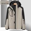 Unisex Windproof 3-in-1 Jacket, Couple Style with Detachable Liner, Two-Piece Set for Hiking, Plus Size Available
