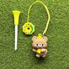 Golf Tee Hanger Plastic Anti Lost Golf Tee Ring with Strap Cartoon Animal Golf Tee Holder Tee Loss Prevention Golf Accessories for Men Women