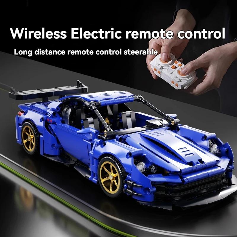 DIY Technical Super Speed Sport Car Building Blocks MOC Assemble Bricks Racing Vehicle Toys  Birthday Halloween Christmas Gifts