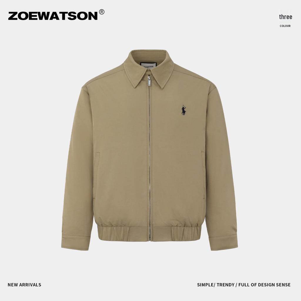 2025 Men's Old Money Style Cotton Lapel Harrington Jacket - New American Trendy Cleanfit Design