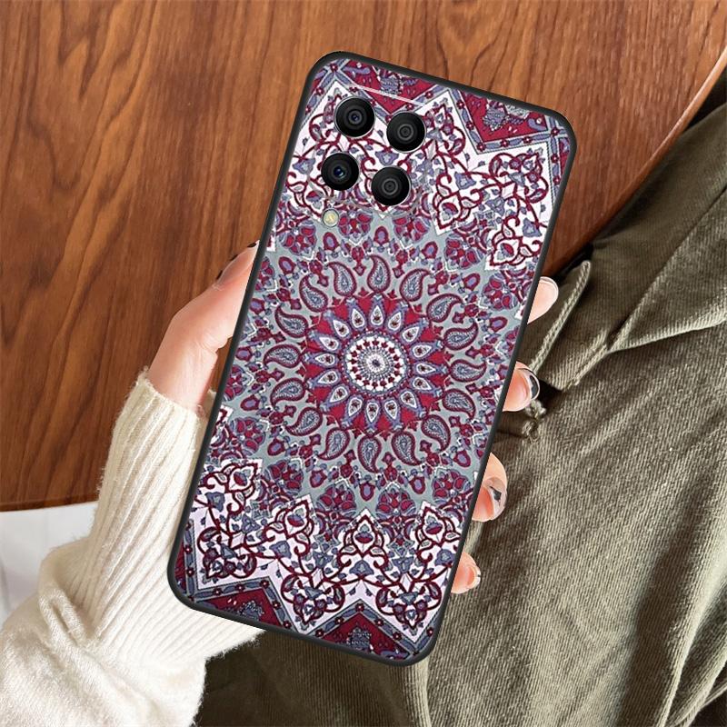 Indian Mandala Pattern Case For Samsung Galaxy M13 M33 M53 M15 M35 M55 M06 M16 M36 M56 M31 M12 M32 M52 M14 M34 M54