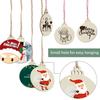 10/20Pcs Christmas Wooden Slices DIY Christmas Tree Hanging Pendants Decoration For Kids DIY Craft  Christmas Ornaments
