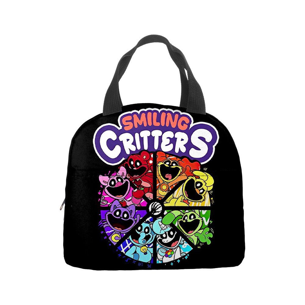 Anime Cartoon Handbag Student Lunch Bag Grades 1-6 Picnic Bag Printed Thermal Insulation Bag Meal Bag