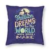 A Million Dreams Song Square Pillowcase Polyester Linen Velvet Printed Zip Decor Throw Pillow Case Room Cushion Cover x