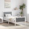 Bed Frame Light Grey 80 x 200 cm Solid Pine Wood