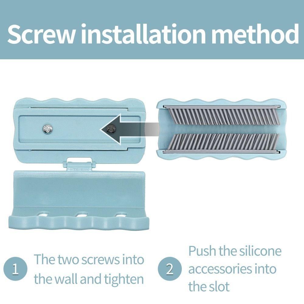 Soft Brush Bathroom Hair Catcher 2in1 Bathtub Hair Stopper Shower Hair Collector  For Home