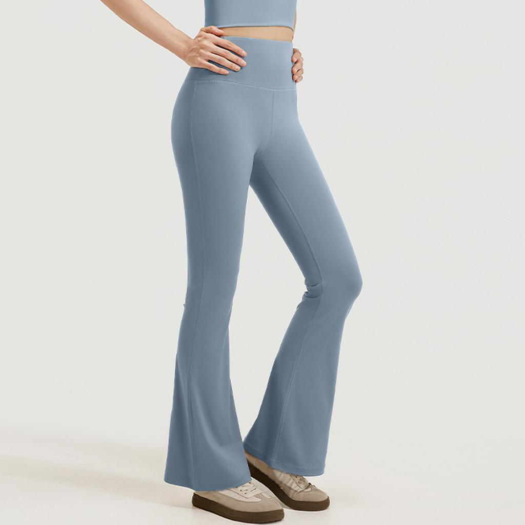 Womens Pants Casual  Pants With Pockets Pull On Flare Slacks High Waist Stretchy Trousers