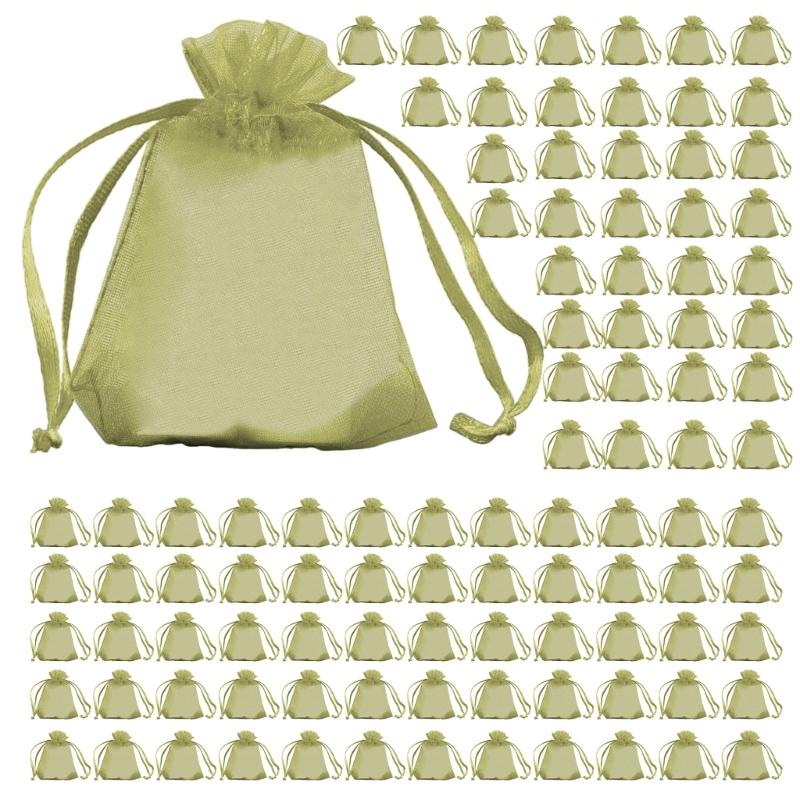 

100Pcs Fruit Protective Bags for Strawberry Blueberry Flower Vegetables Garden Mesh Net Bags with Drawstring Bag