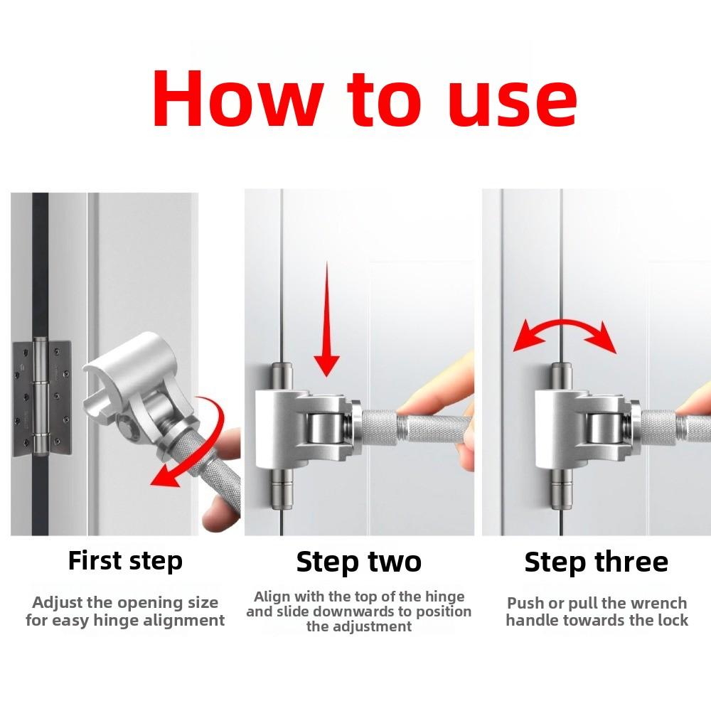 Multi-function Adjustable Hinge Wrench Repair Door Hinge Repair Wrenchs