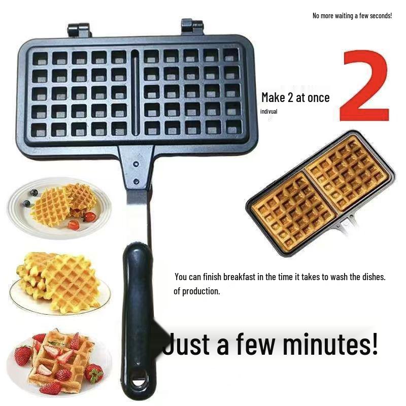 Double-Headed Non-Stick Waffle & Muffin Baking Pan