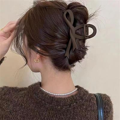 13CM Matte Haarspangen Vintage Schleife Haarklammern Krabbe Kopfschmuck Haarnadeln Hai Pferdeschwanz Für Frauen Haaraccessoires Haarspangen
