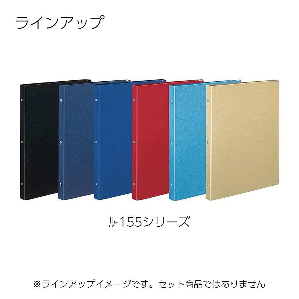 KOKUYO Color Palette A4 Binder Navy 30-Hole Notebook, Blue, Lu-155-2