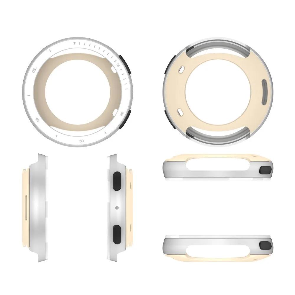 Replacement Metal Watch Bezel Protective Shockproof Watch Case Shell Anti-Scratch Screen Protector for Amazfit Active 2